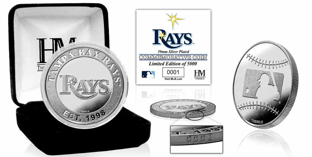 Tampa Bay Rays Silver Coin - Sports Collectibles, Sports Memorabilia, Sports Fan Shop, Sports Gifts