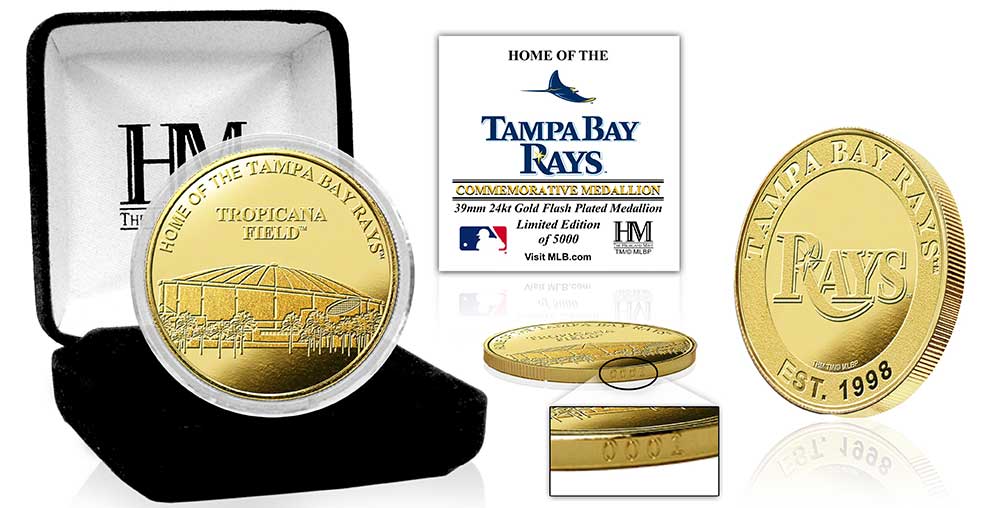 Tampa Bay Rays Stadium Gold Mint Coin - Sports Collectibles, Sports Memorabilia, Sports Fan Shop, Sports Gifts