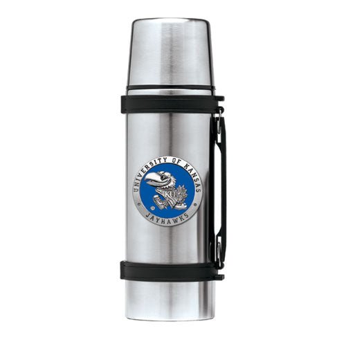 University of Kansas Thermos - Sports Gifts, Sports Memorabilia, Sports Collectibles, Fan Shop