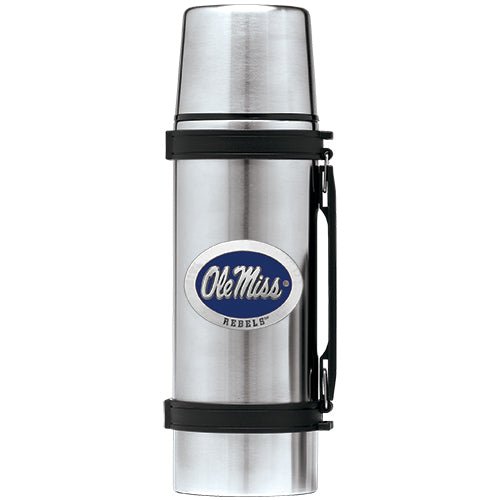 University of Mississippi "Ole Miss" Blue Logo Thermos - Sports Gifts, Sports Memorabilia, Sports Collectibles, Fan Shop