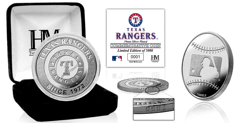 Texas Rangers Silver Coin - Sports Collectibles, Sports Memorabilia, Sports Fan Shop, Sports Gifts