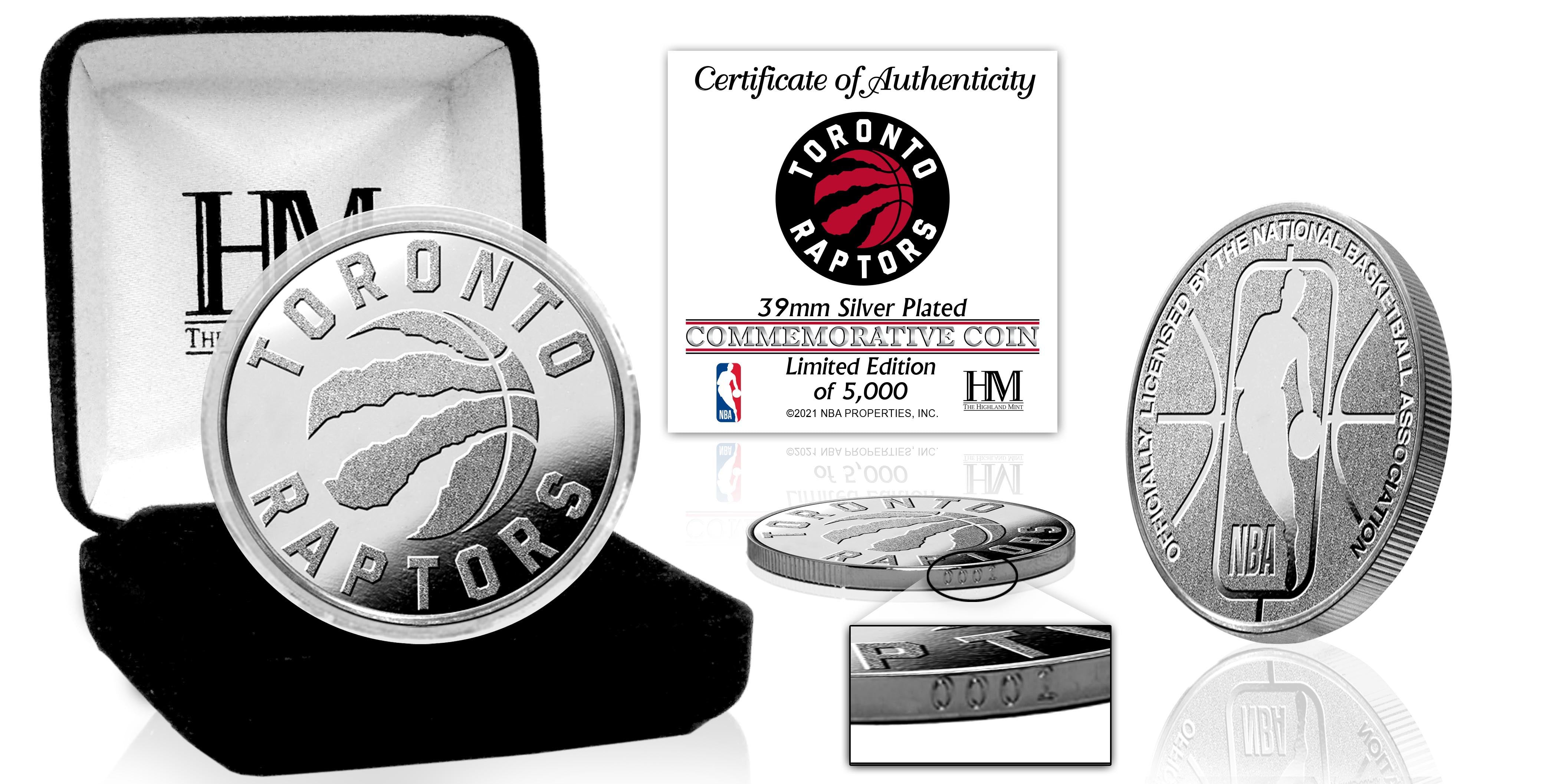 Toronto Raptors Silver Mint Coin - Sports Collectibles, Sports Memorabilia, Sports Fan Shop, Sports Gifts