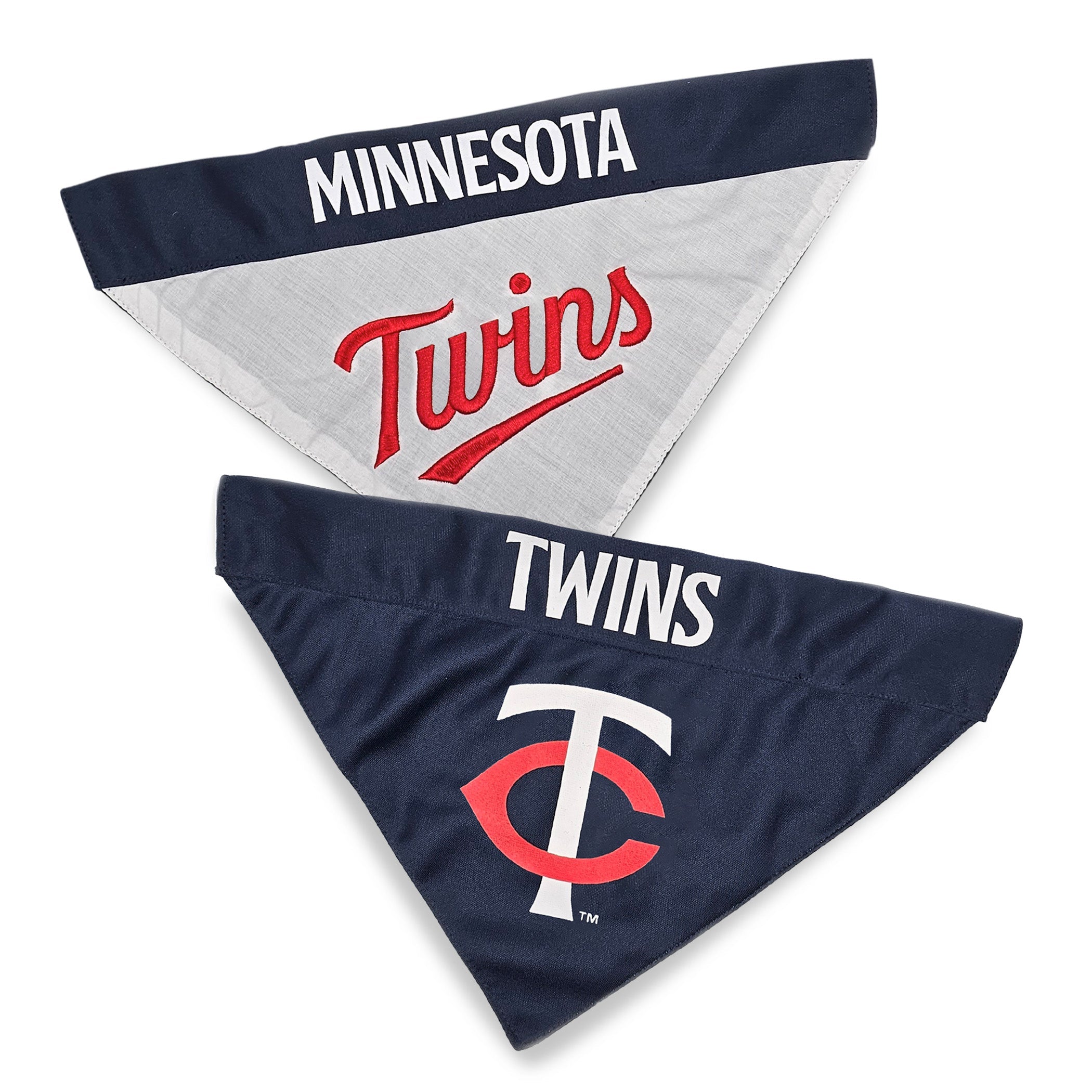 Minnesota Twins REVERSIBLE Dog Bandana Pets First - Sports Collectibles, Sports Memorabilia, Sports Fan Shop, Sports Gifts