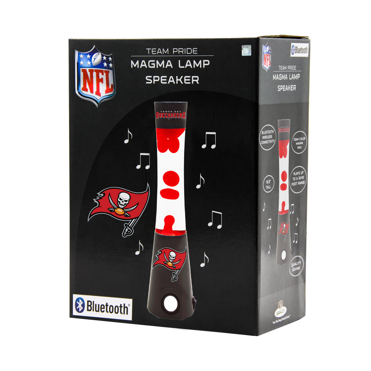 Tampa Bay Buccaneers Magma Lamp - Bluetooth Speaker - Sports Collectibles, Sports Memorabilia, Sports Fan Shop, Sports Gifts