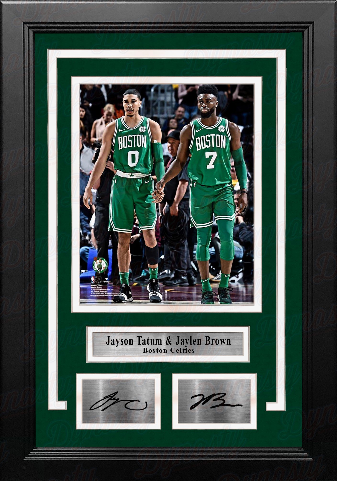 Jayson Tatum and Jaylen Brown Boston Celtics 8x10 Framed Basketball Photo with Engraved Autographs - Sports Collectibles, Sports Memorabilia, Sports Fan Shop, Sports Gifts