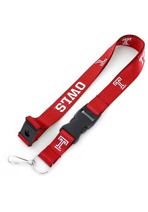 Temple University Owls NCAA College Lanyard Keychain - Sports Gifts, Sports Memorabilia, Sports Collectibles, Fan Shop