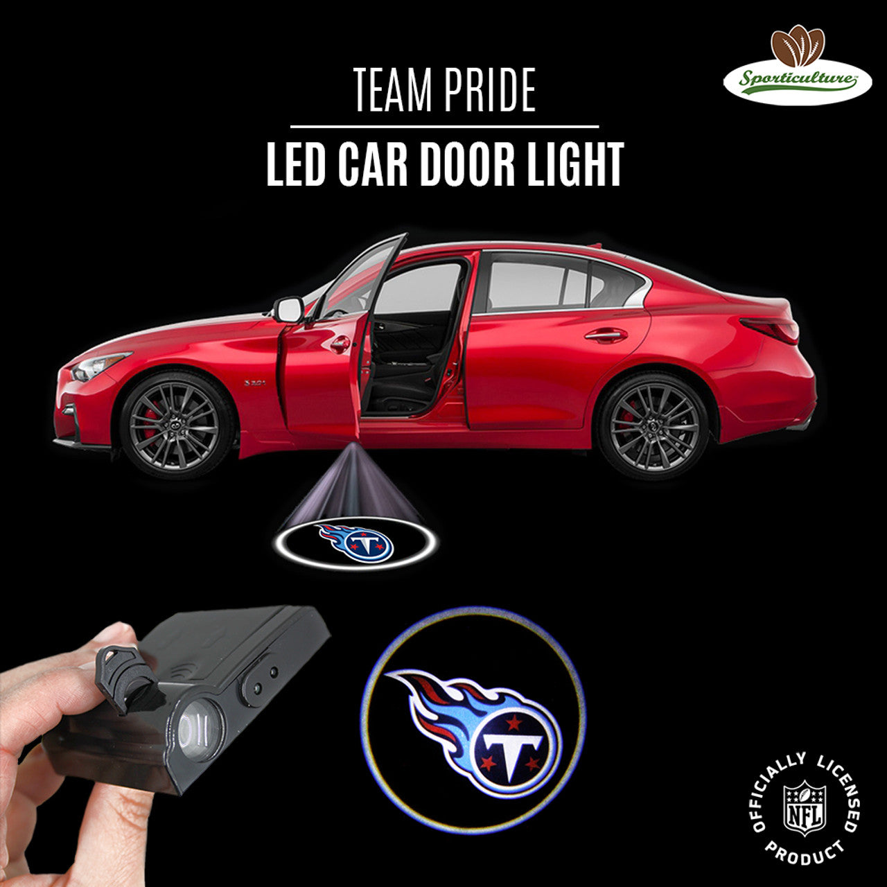 Tennessee Titans Car Door Light LED - Sports Collectibles, Sports Memorabilia, Sports Fan Shop, Sports Gifts