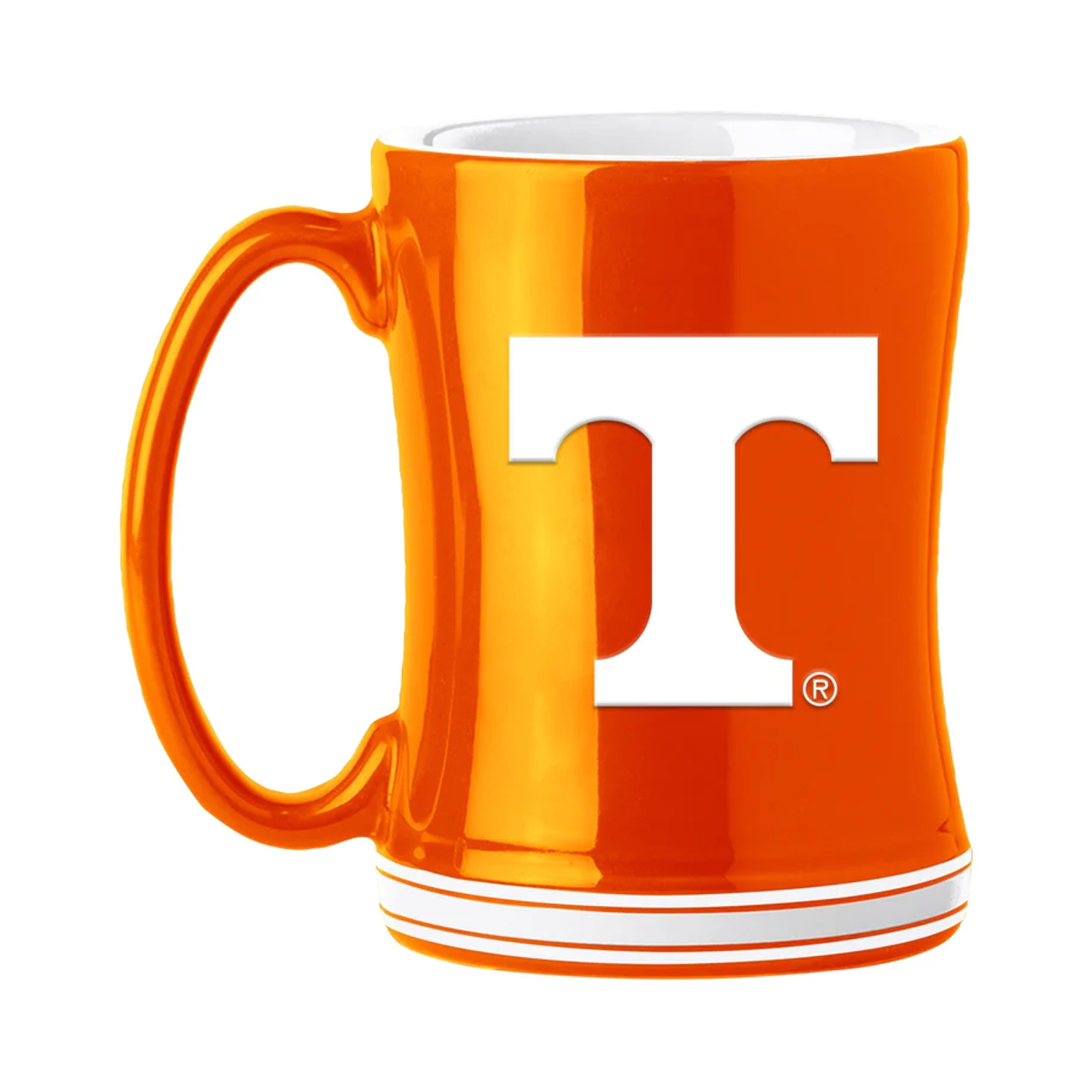 Tennessee Volunteers Coffee Mug 14oz Sculpted Relief Team Color - Sports Collectibles, Sports Memorabilia, Sports Fan Shop, Sports Gifts