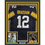 Framed Autographed/Signed Terry Bradshaw 35x39 Pittsburgh Black Football Jersey Beckett BAS COA