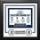 MLB Baseball Photo Picture Frame Kit - Detroit Tigers (Navy Matting, White Trim)