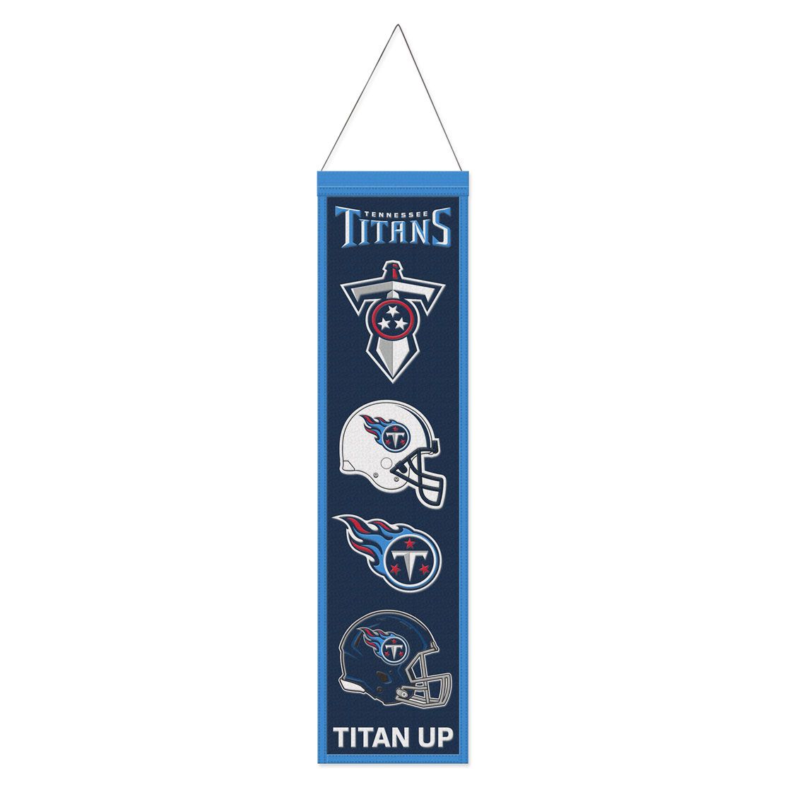 Tennessee Titans 8" x 32" Wool Banner - Sports Collectibles, Sports Memorabilia, Sports Fan Shop, Sports Gifts