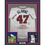 Framed Autographed/Signed Tom Glavine 35x39 Atlanta White Stat Baseball Jersey JSA COA
