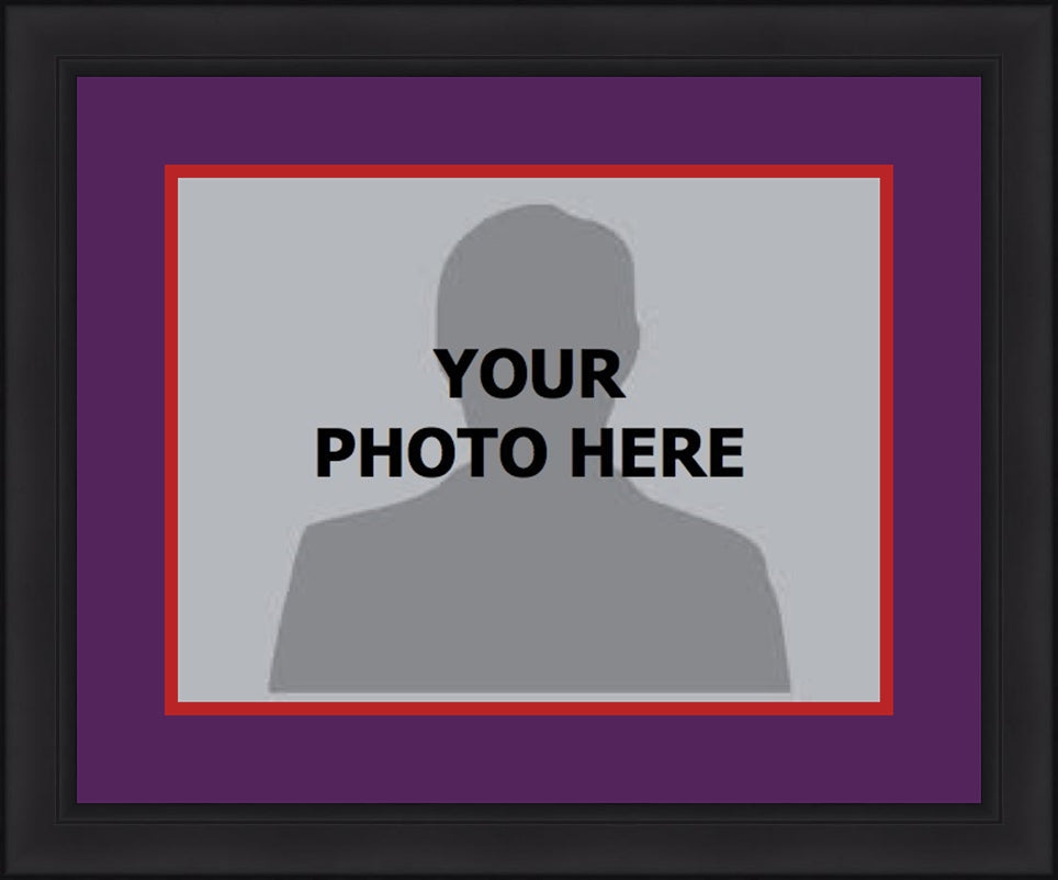 NBA Basketball Photo Picture Frame Kit - Toronto Raptors (Purple Matting, Red Trim) - Sports Collectibles, Sports Memorabilia, Sports Fan Shop, Sports Gifts