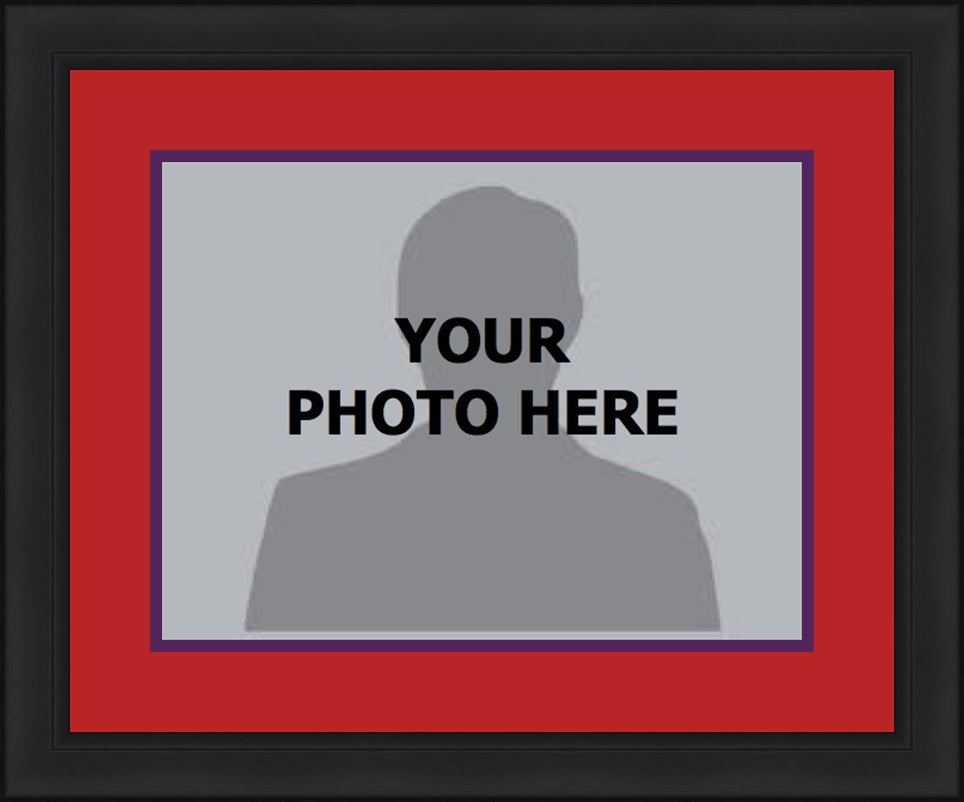 NBA Basketball Photo Picture Frame Kit - Toronto Raptors (Red Matting, Purple Trim) - Sports Collectibles, Sports Memorabilia, Sports Fan Shop, Sports Gifts