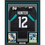 Framed Autographed/Signed Travis Hunter 35x39 Jacksonville Black Football Jersey Beckett BAS COA