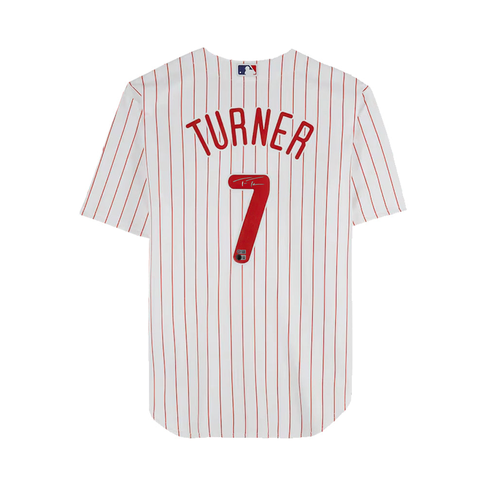 Trea Turner Philadelphia Phillies Autographed White Replica Baseball Jersey - Sports Collectibles, Sports Memorabilia, Sports Fan Shop, Sports Gifts