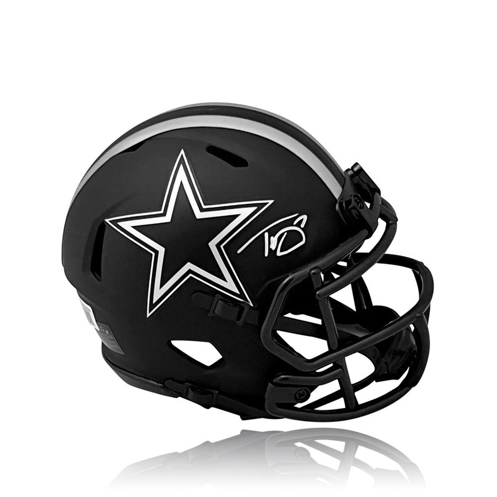 Trevon Diggs Dallas Cowboys Autographed Eclipse Alternate Speed Mini Helmet - Sports Collectibles, Sports Memorabilia, Sports Fan Shop, Sports Gifts