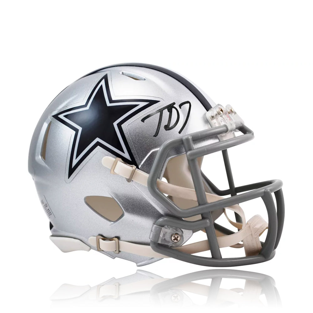Trevon Diggs Dallas Cowboys Autographed Speed Mini-Helmet - Sports Collectibles, Sports Memorabilia, Sports Fan Shop, Sports Gifts