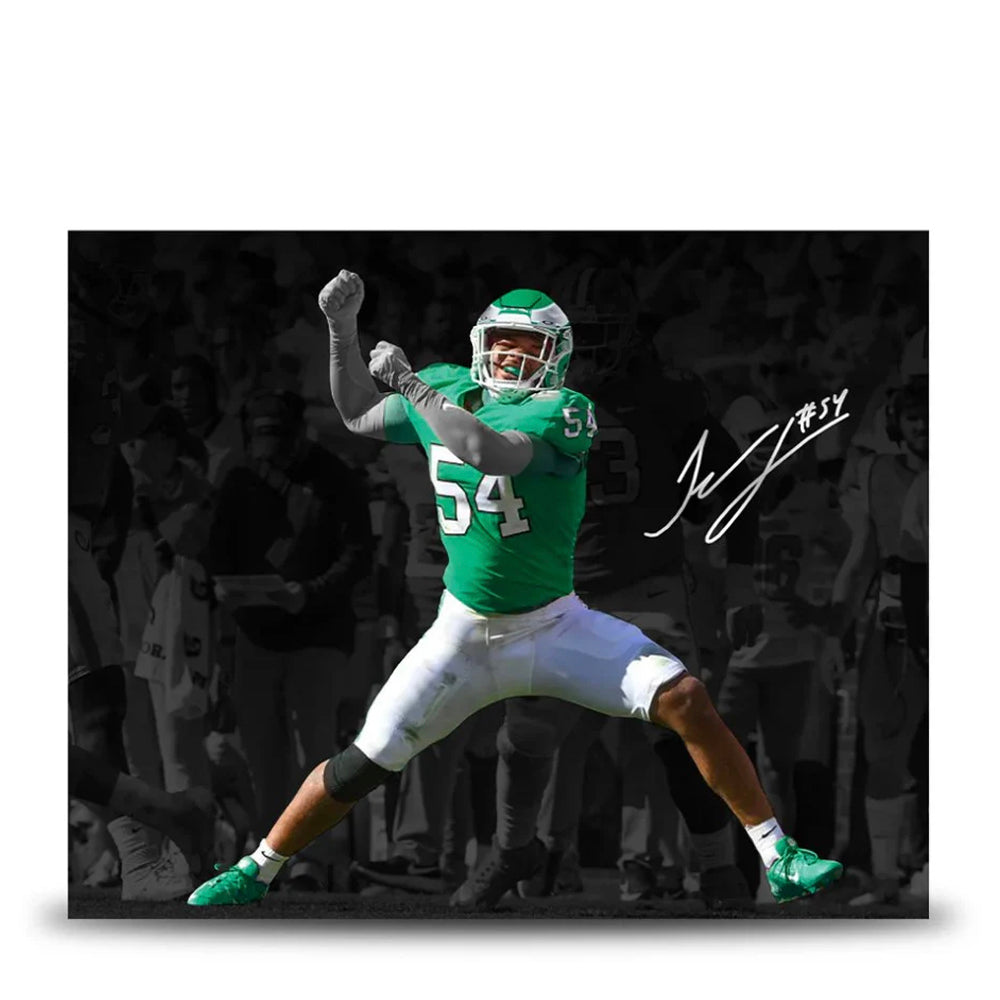Jeremiah Trotter, Jr. Blackout Philadelphia Eagles Autographed 11" x 14" Football Photo - Sports Collectibles, Sports Memorabilia, Sports Fan Shop, Sports Gifts