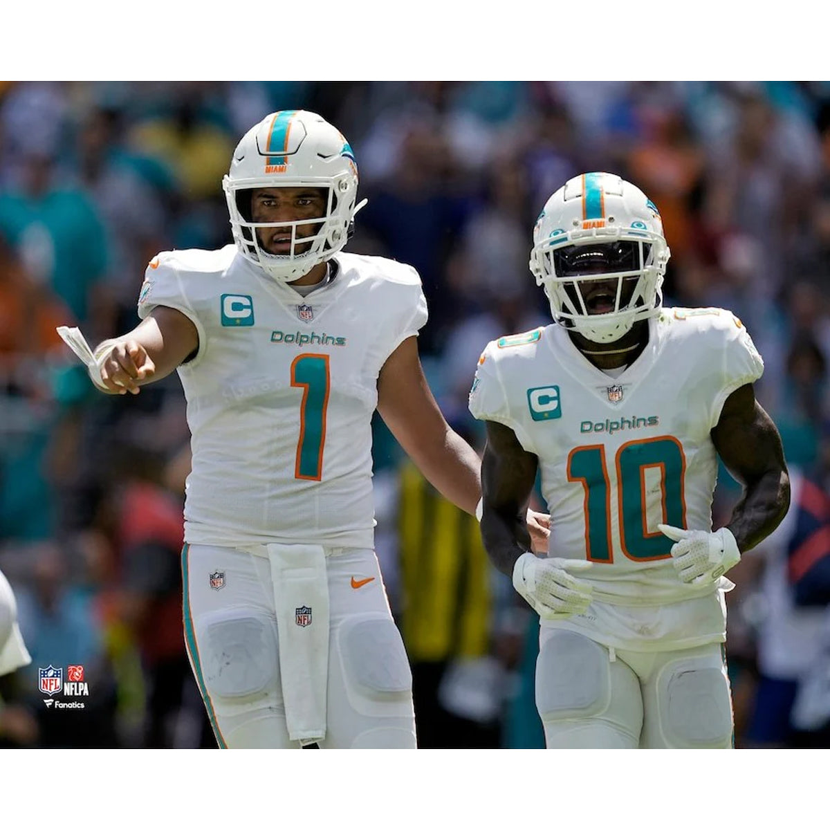 Tua Tagovailoa & Tyreek Hill Miami Dolphins 8" x 10" Football Photo - Sports Collectibles, Sports Memorabilia, Sports Fan Shop, Sports Gifts