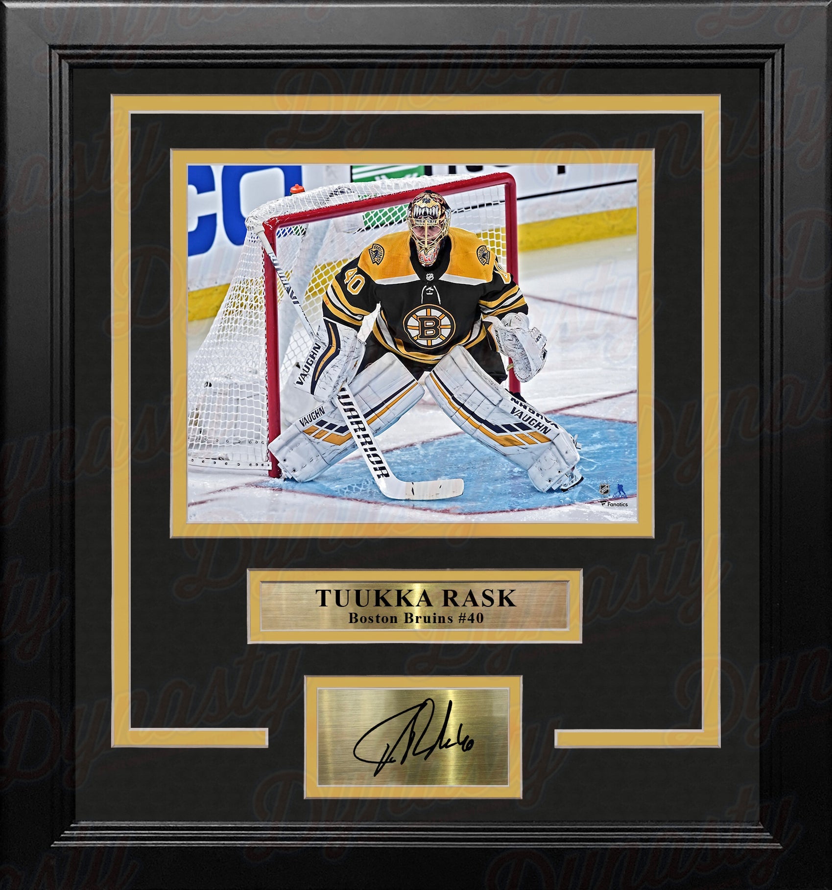 Tuukka Rask in Action Boston Bruins 8" x 10" Framed Hockey Photo with Engraved Autograph - Sports Collectibles, Sports Memorabilia, Sports Fan Shop, Sports Gifts