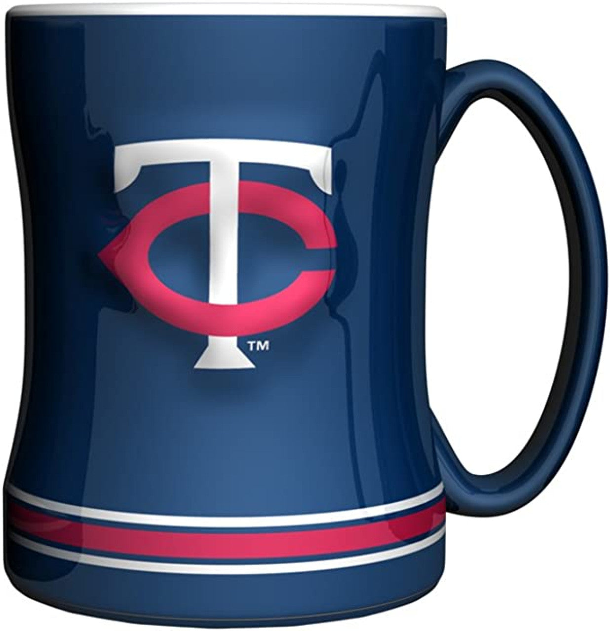 Minnesota Twins Coffee Mug 14oz Sculpted Relief Team Color - Sports Collectibles, Sports Memorabilia, Sports Fan Shop, Sports Gifts
