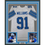 Framed Autographed/Signed Tyleik Williams 35x39 Detroit White Football Jersey Beckett BAS COA