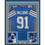 Framed Autographed/Signed Tyleik Williams 35x39 Detroit Blue Football Jersey Beckett BAS COA