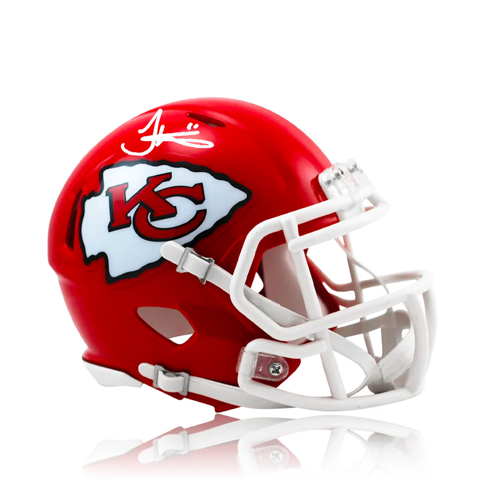 Tyreek Hill Kansas City Chiefs Autographed Football Speed Mini-Helmet - Sports Collectibles, Sports Memorabilia, Sports Fan Shop, Sports Gifts