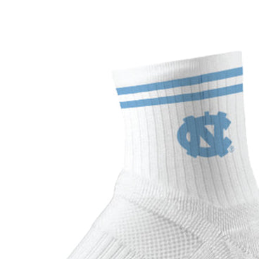 University of North Carolina | Half Calf Knit  - White Socks - Sports Gifts, Sports Memorabilia, Sports Collectibles, Fan Shop