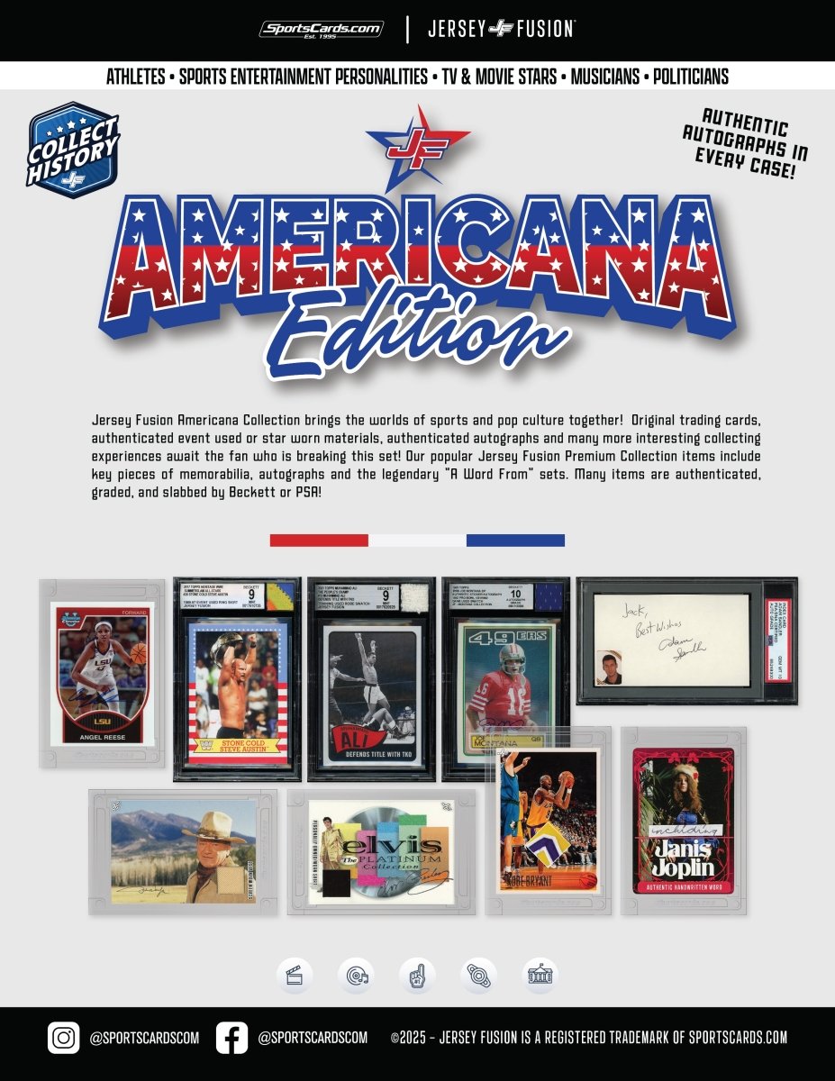 Jersey Fusion Americana Edition Box - (1) Item Per Box - Sports Gifts, Sports Memorabilia, Sports Collectibles, Fan Shop