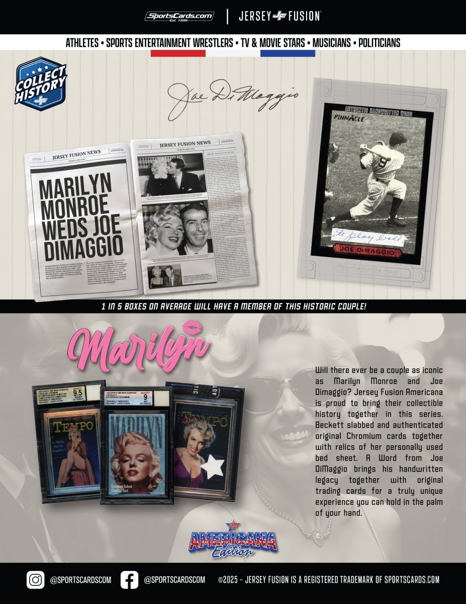 Jersey Fusion Americana Edition Box - (1) Item Per Box - Sports Gifts, Sports Memorabilia, Sports Collectibles, Fan Shop