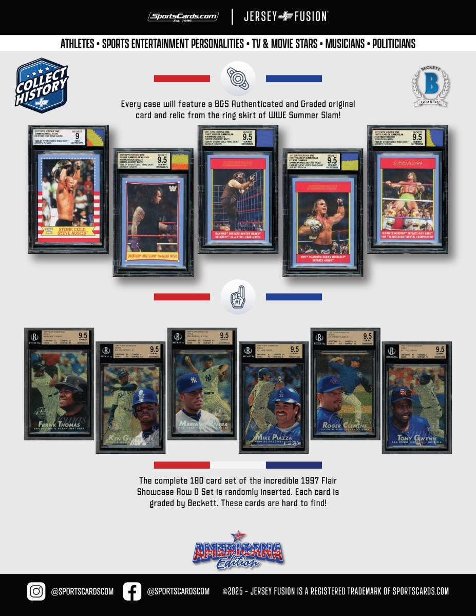 Jersey Fusion Americana Edition Box - (1) Item Per Box - Sports Gifts, Sports Memorabilia, Sports Collectibles, Fan Shop