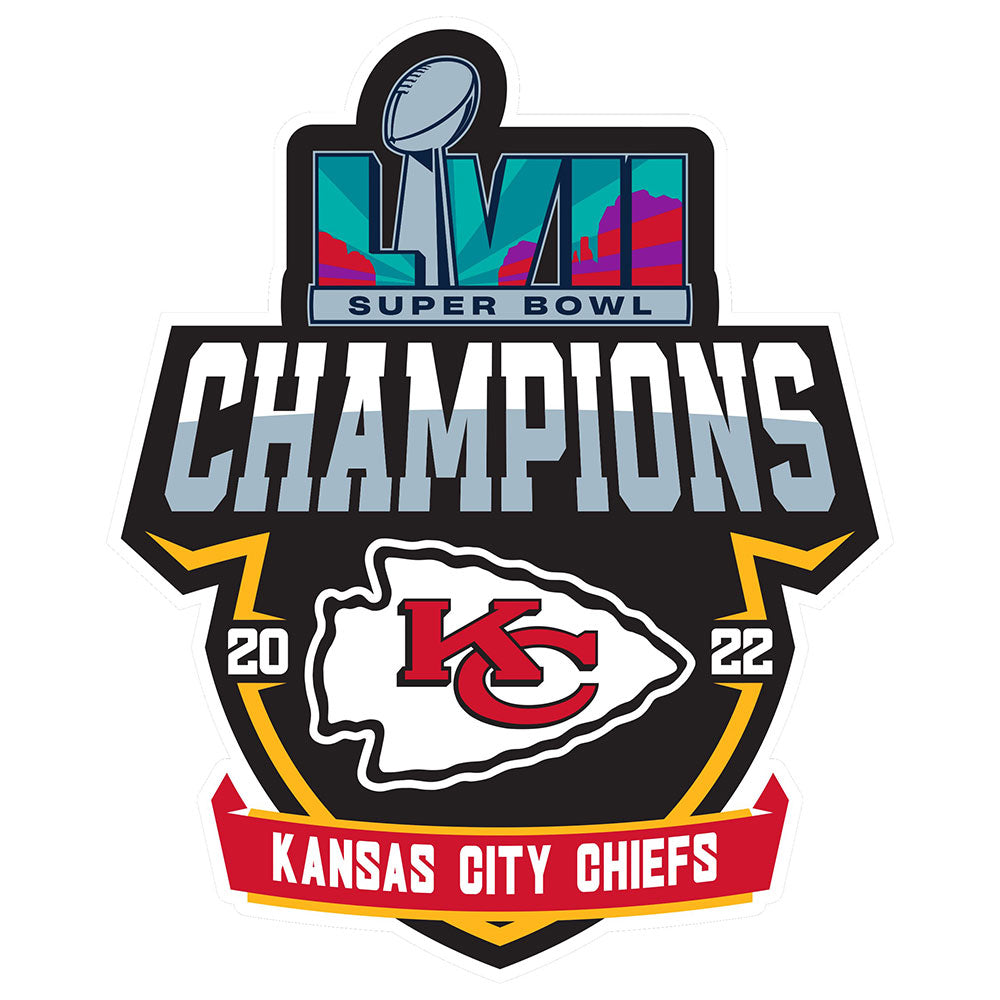 Kansas City Chiefs - Super Bowl LVII Champions 20" Statement Size Steel Laser Cut Sign