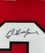 Framed Autographed/Signed Ed Belfour 35x39 Chicago Red Hockey Jersey JSA COA