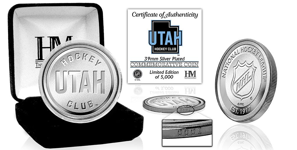 Utah Hockey Club Silver Coin - Sports Collectibles, Sports Memorabilia, Sports Fan Shop, Sports Gifts