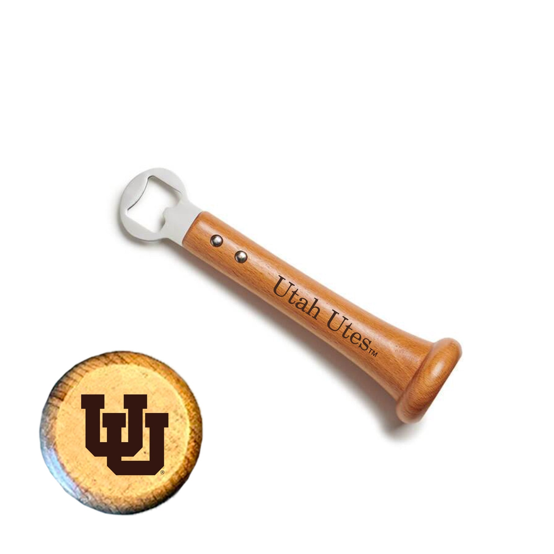University of Utah "PICKOFF" Bottle Opener - Sports Collectibles, Sports Memorabilia, Sports Fan Shop, Sports Gifts