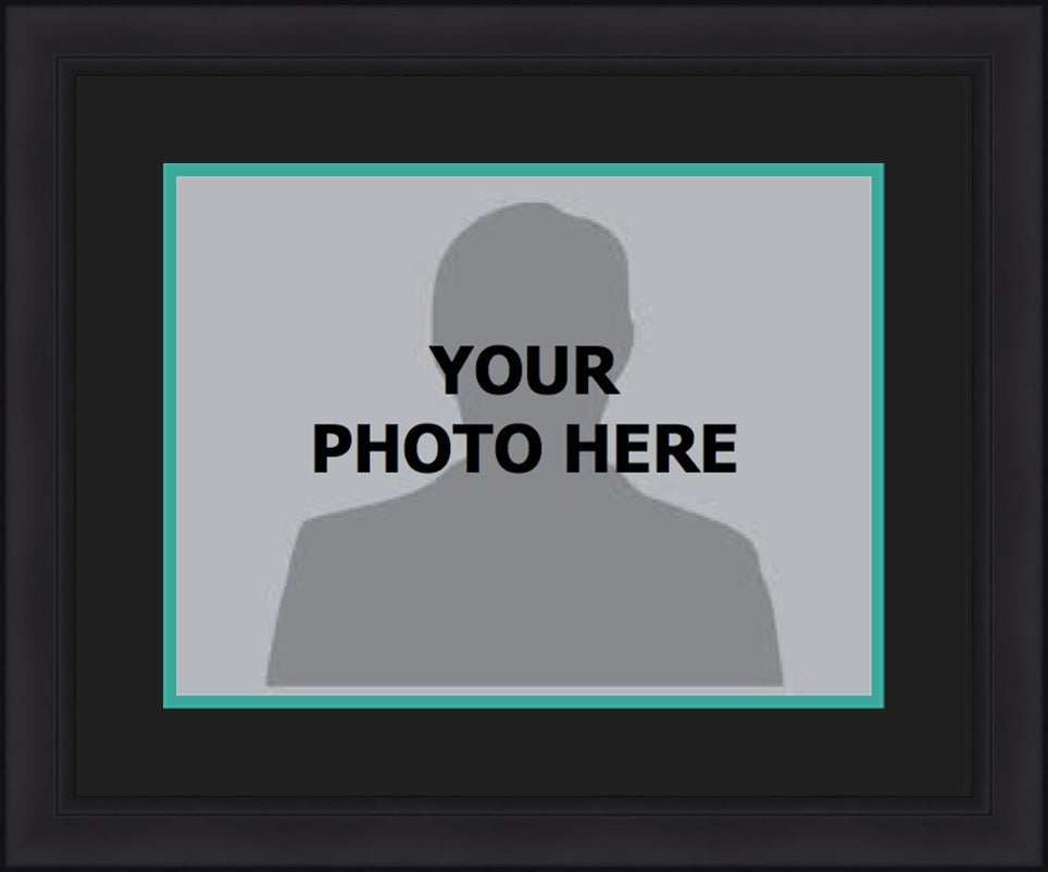 NBA Basketball Photo Picture Frame Kit - Vancouver Grizzlies (Black Matting, Teal Trim) - Sports Collectibles, Sports Memorabilia, Sports Fan Shop, Sports Gifts