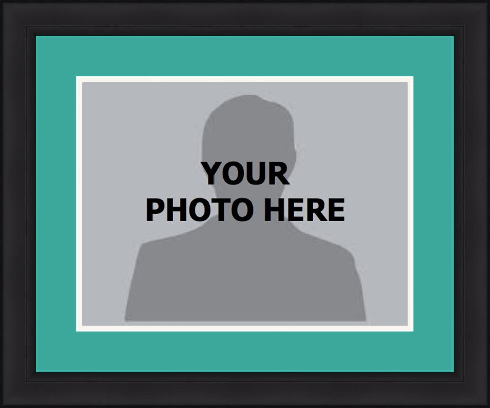 NBA Basketball Photo Picture Frame Kit - Vancouver Grizzlies (Teal Matting, White Trim) - Sports Collectibles, Sports Memorabilia, Sports Fan Shop, Sports Gifts
