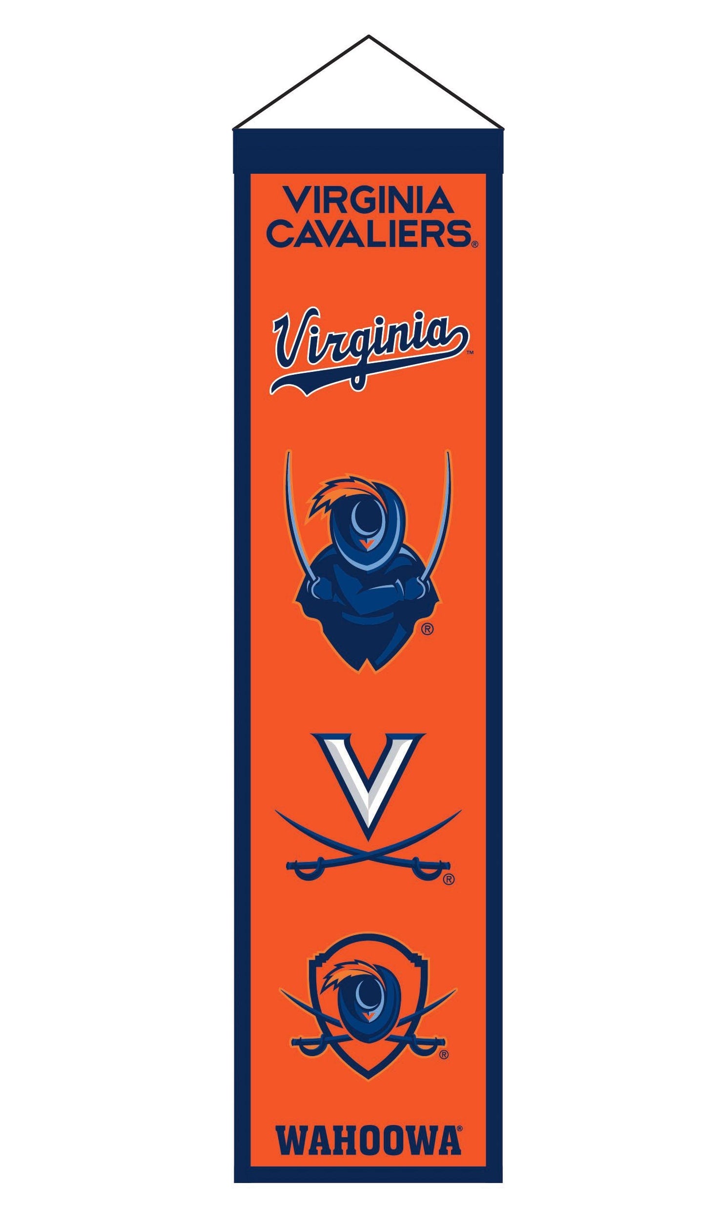 Preorder - Virginia Cavaliers Heritage Logo Wool Banner 8x32 - 757 Exclusive - Sports Gifts, Sports Memorabilia, Sports Collectibles, Fan Shop