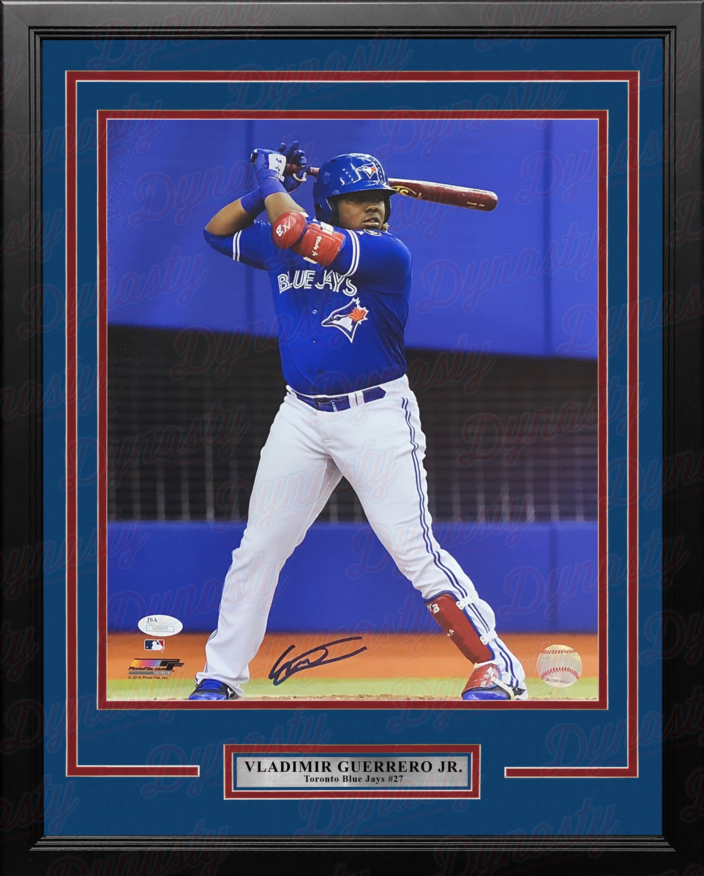 Vladimir Guerrero, Jr. At-Bat Toronto Blue Jays Autographed Framed Baseball Photo - Sports Collectibles, Sports Memorabilia, Sports Fan Shop, Sports Gifts
