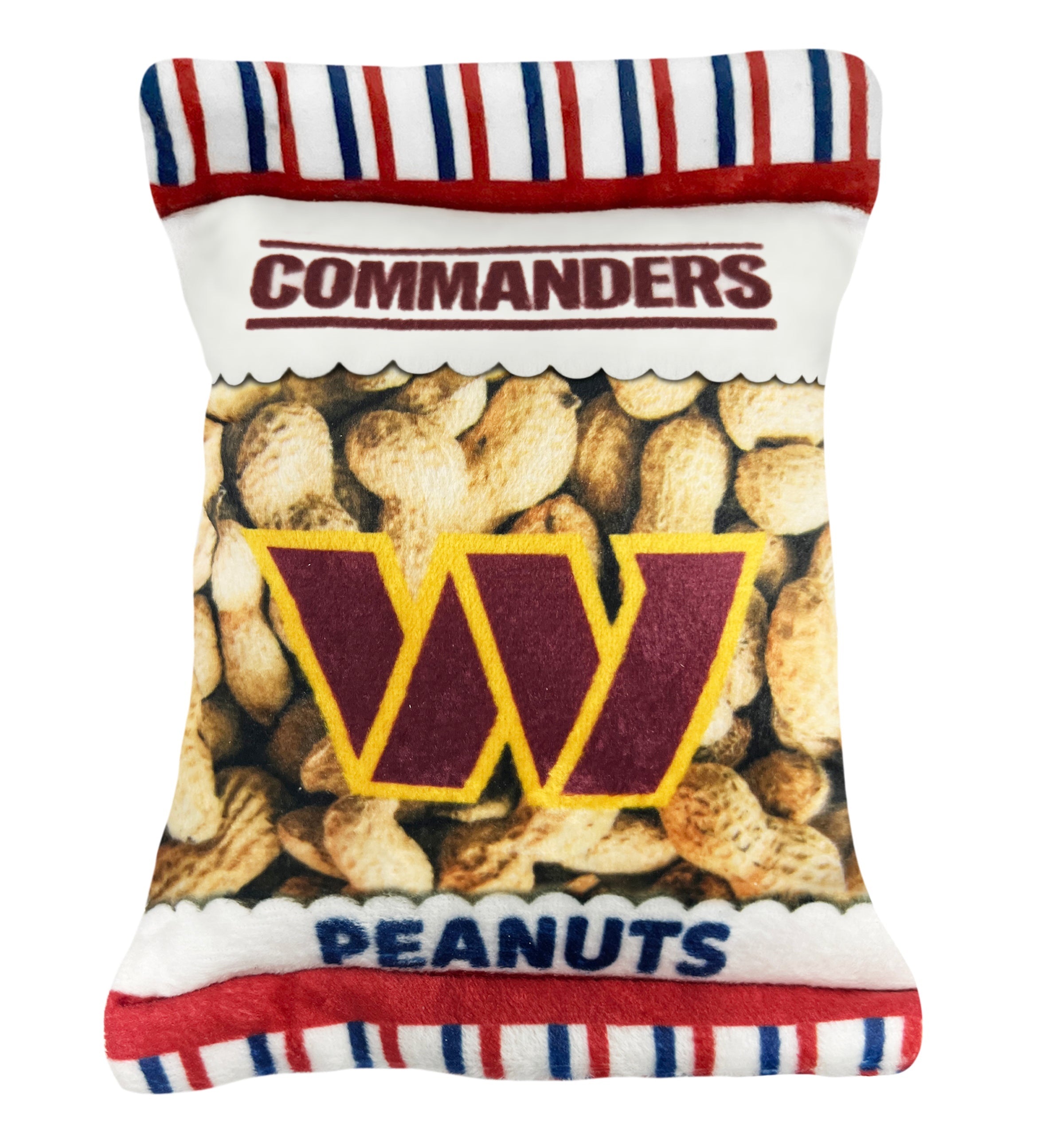 Washington Commanders Peanut Bag Toy Pets First - Sports Collectibles, Sports Memorabilia, Sports Fan Shop, Sports Gifts