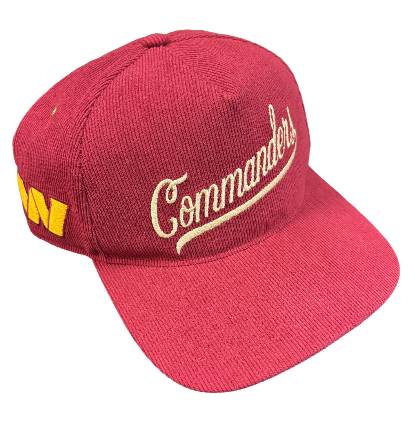 WASHINGTON COMMANDERS CARDINAL GOLDEN AGE CORDUROY 47 Snapback Hat