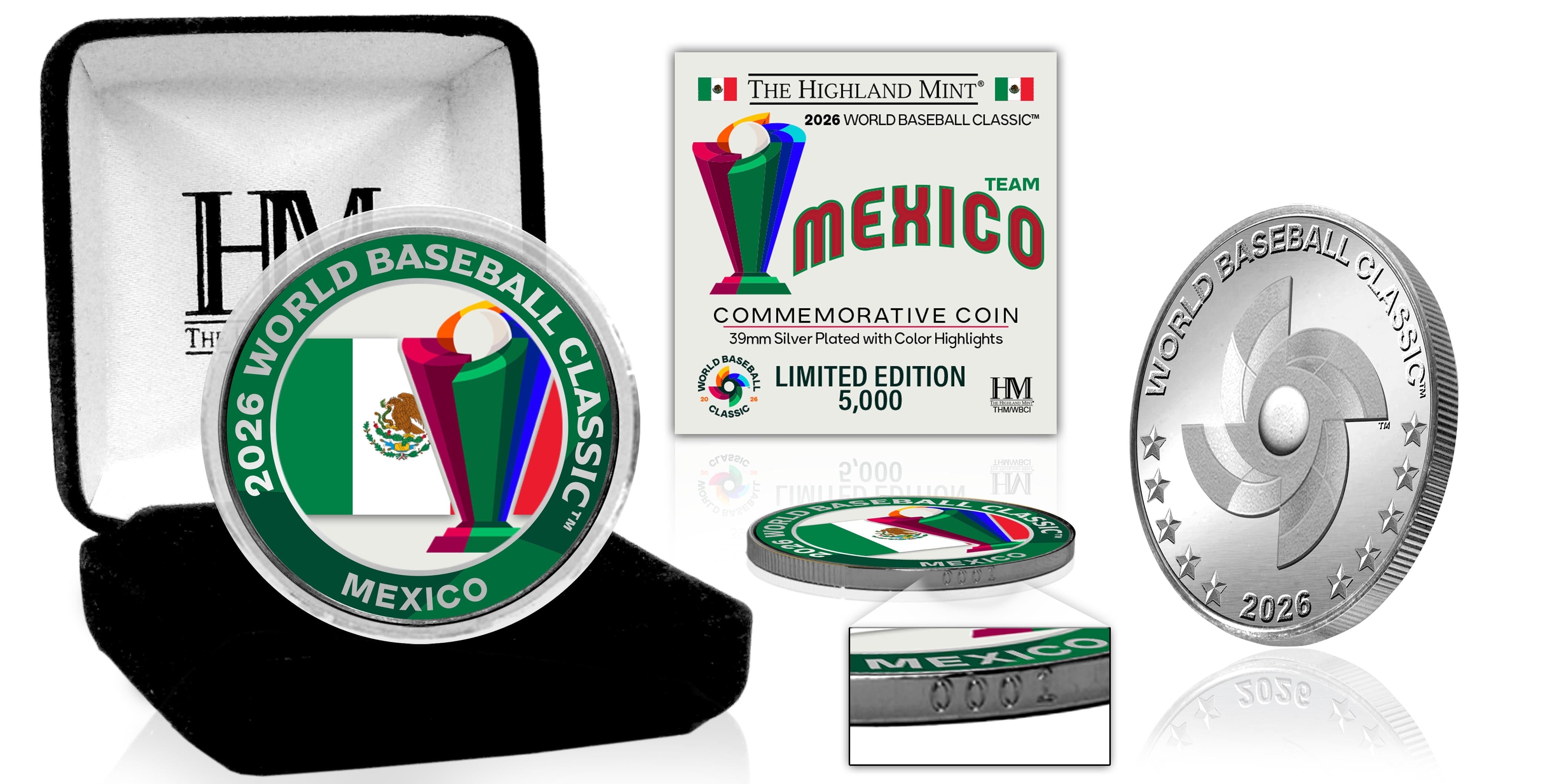 Mexico World Baseball Classic 2026 Silver Plated Coin