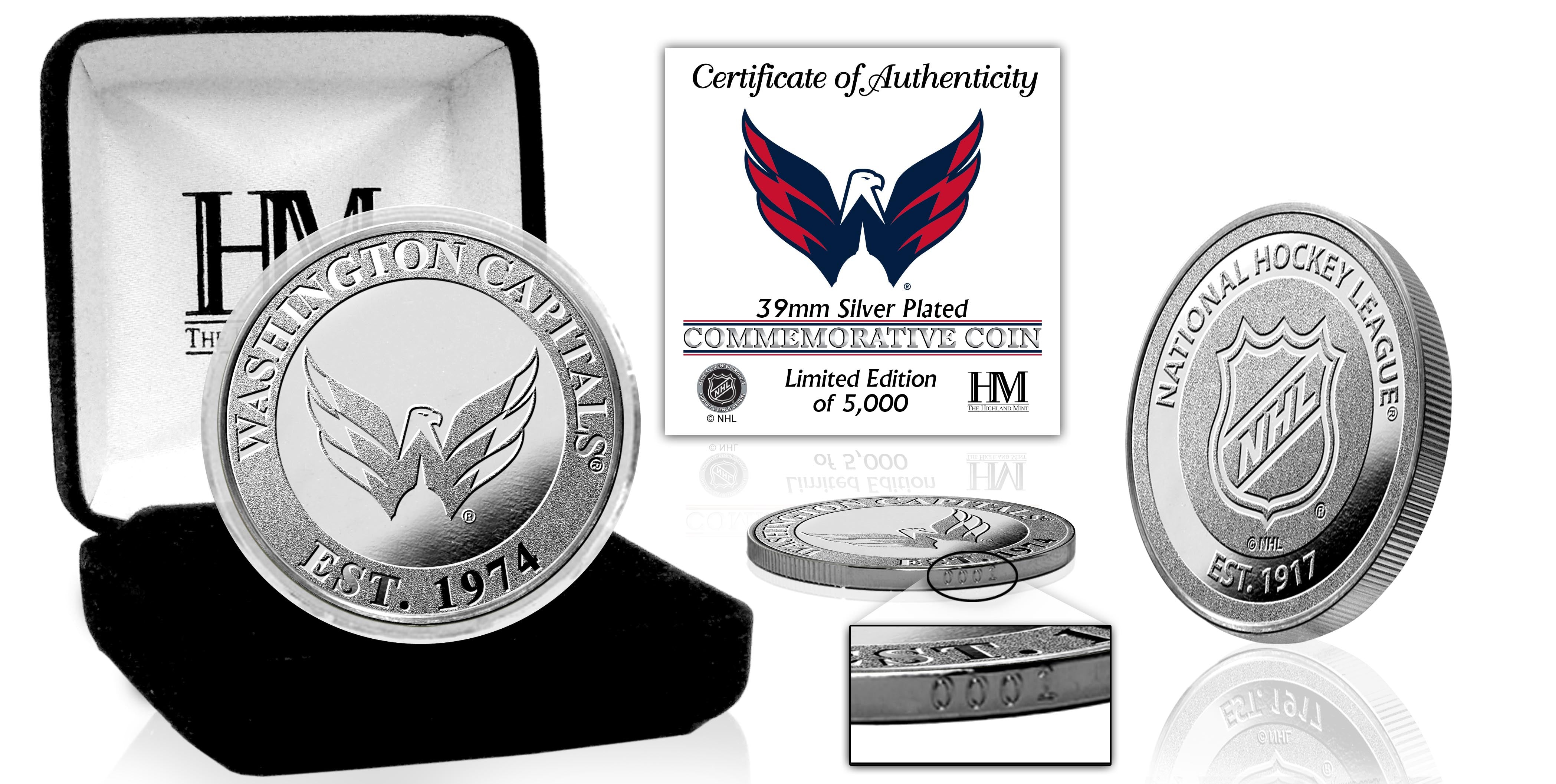 Washington Capitals Silver Mint Coin - Sports Collectibles, Sports Memorabilia, Sports Fan Shop, Sports Gifts