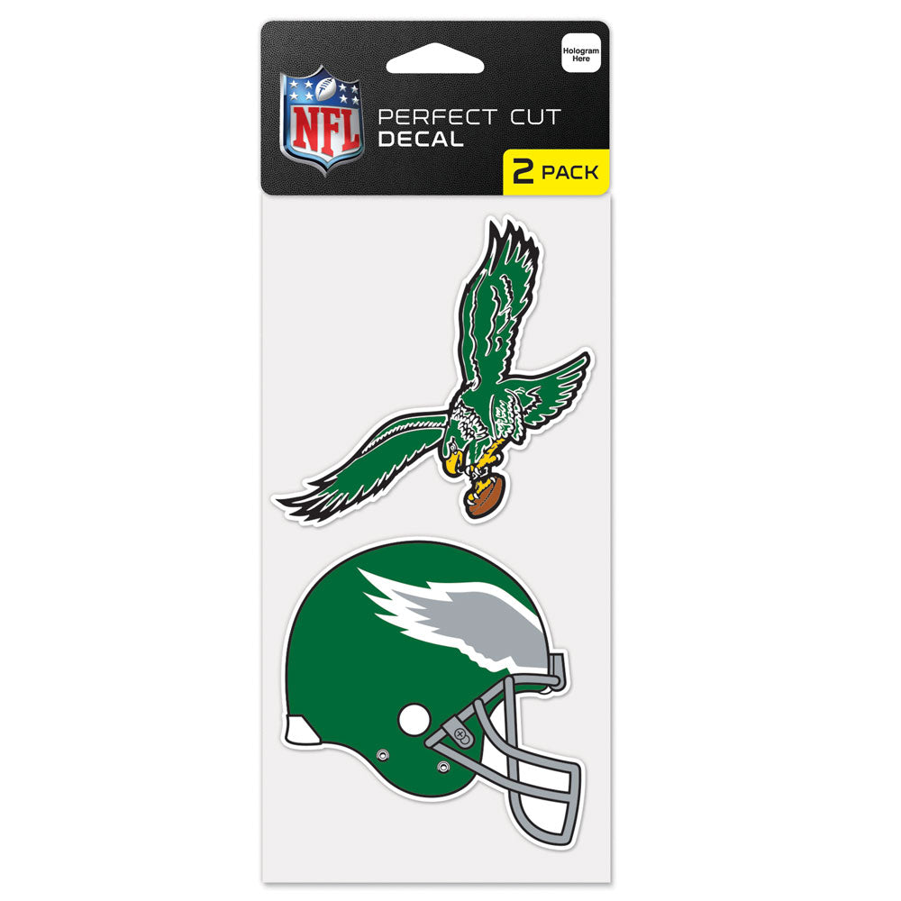 Philadelphia Eagles Retro 2 Pk Color Decal Set - 757 Sports Collectibles