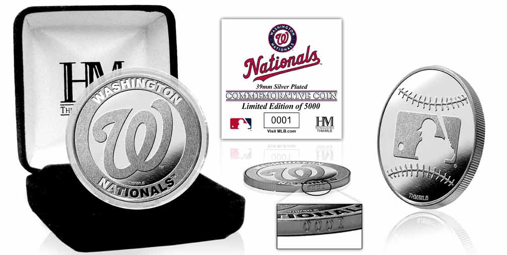 Washington Nationals Silver Coin - Sports Collectibles, Sports Memorabilia, Sports Fan Shop, Sports Gifts