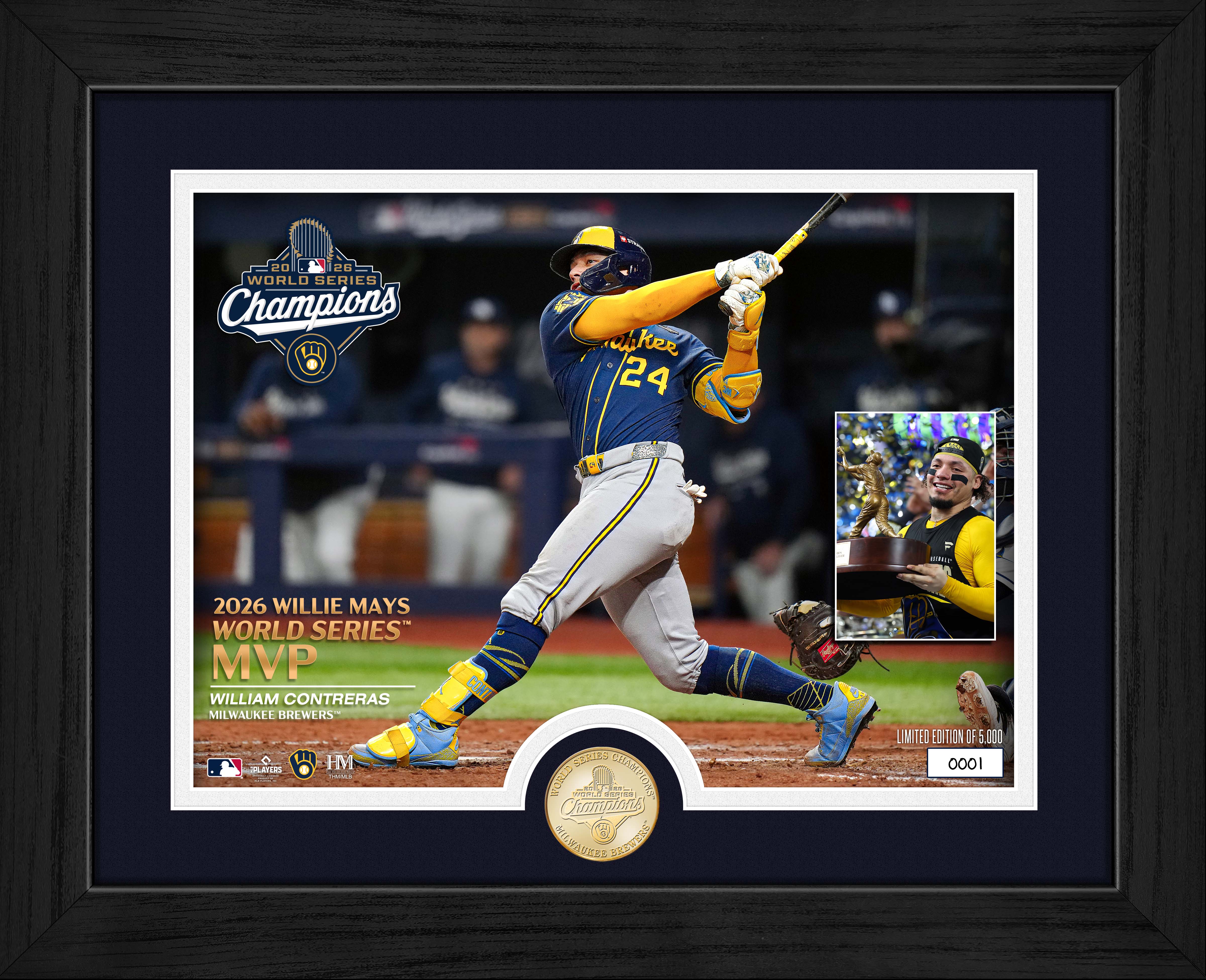 William Contreras Milwaukee Brewers 2026 World Series MVP Bronze Coin Photo Mint