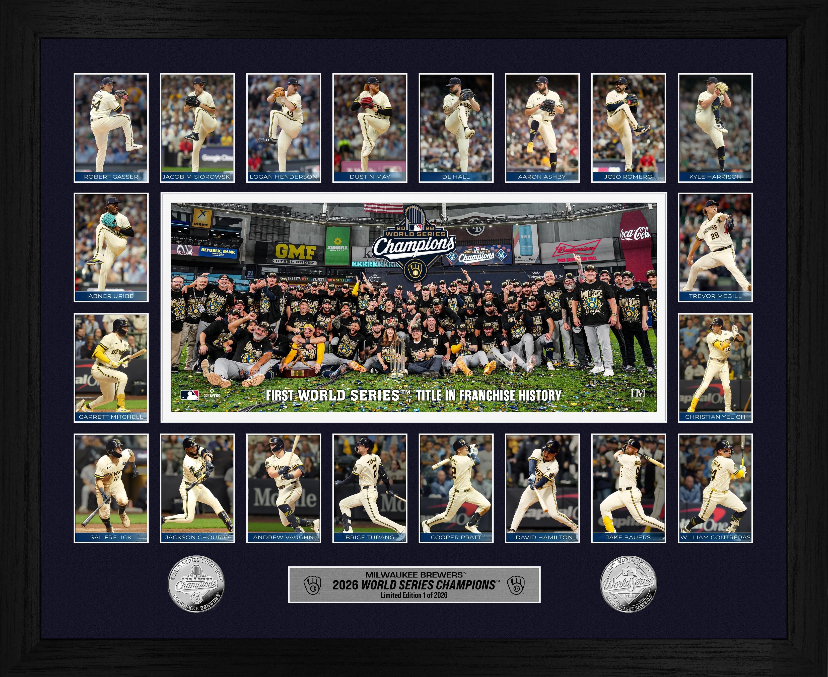 Milwaukee Brewers 2026 World Series Champions Memorable Moments Silver Coin Photo Mint
