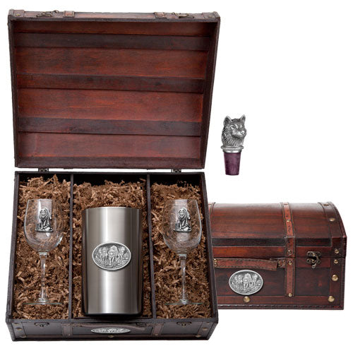 Wolves Wine Chest Set - Sports Collectibles, Sports Memorabilia, Sports Fan Shop, Sports Gifts